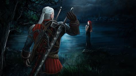 Desktop Wallpapers The Witcher 3 Wild Hunt Swords Geralt 1920x1080