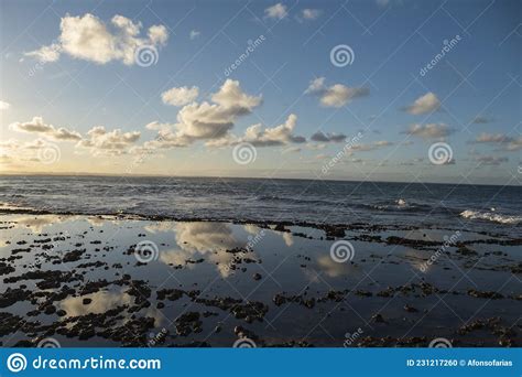 Sunset In Idyllic Beach With Crystal Clear Water In Barra Grande Marau