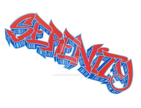 Serenity Graffiti Letters By Jesseallshouse On Deviantart