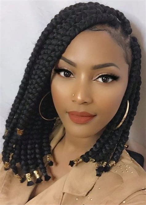Short Box Braids Hairstyles Braided Hairstyles For Black Women African Braids Hairstyles