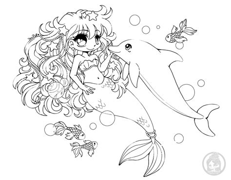 Mermay Mermaid Coloring Pages By Yampuff Yampuffs Stuff