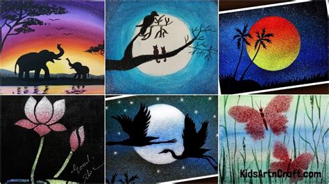 Easy Spray Painting Art Ideas With Toothbrush Kids Art And Craft
