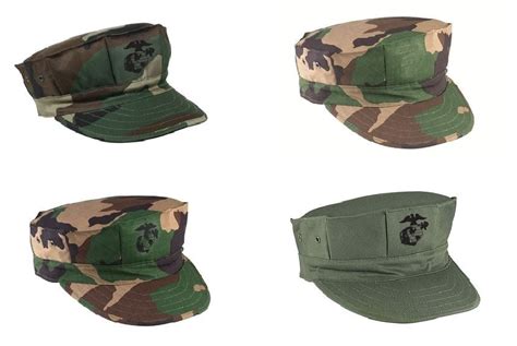Marine Corps Fatigue Caps Military Govt Spec 2 Ply Hat Camood Xs