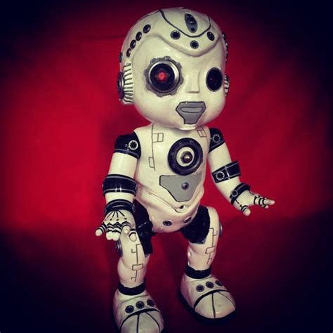 Ai 613 Is A Ooak Robot Cyborg Baby Art Doll By Theheebiejeebiez Creepy