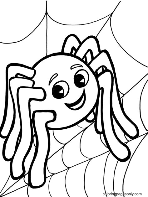 Free Halloween Spider Coloring Page Free Printable Coloring Pages