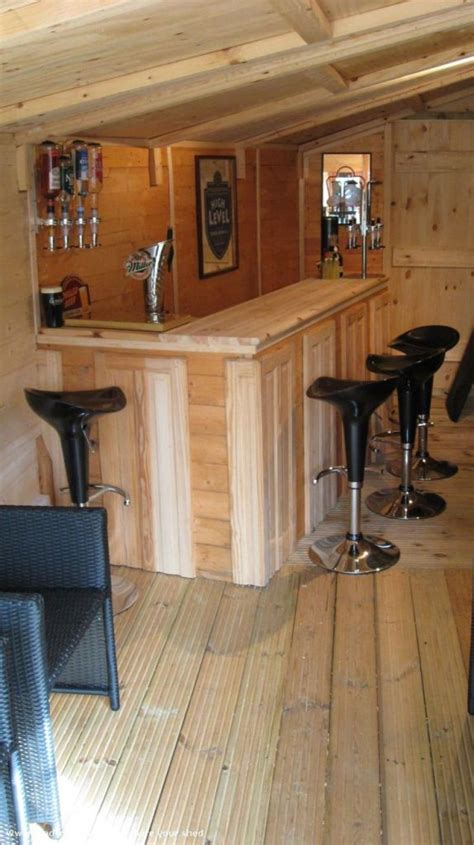 If the garage is full to bursting and you can't find the space to kick off your starter seeds, it might be time to invest in a good old shed. Shed Man Cave Bar mancaves | Man cave home bar, Backyard ...