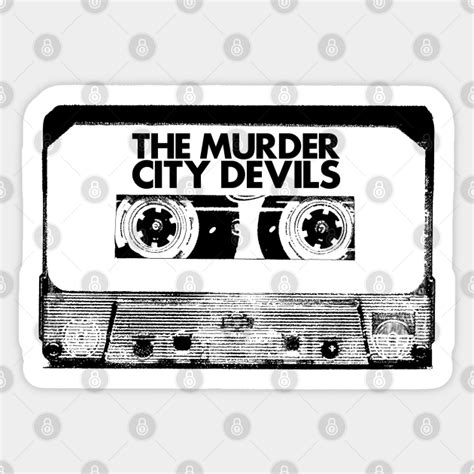 the murder city devils cassette tape the murder city devils sticker teepublic