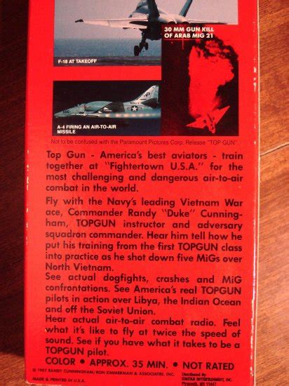 Top Gun The Real Story Vhs Video Tape Movie Film Naval Fighter