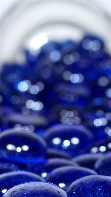 Abstract Crystal Blue Stone Soft Bokeh Iphone Wallpapers Free Download