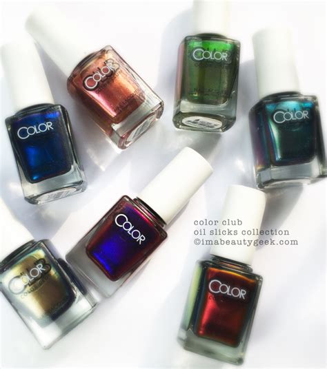 Color Club Oil Slick Collection Mega Swatchin Beautygeeks