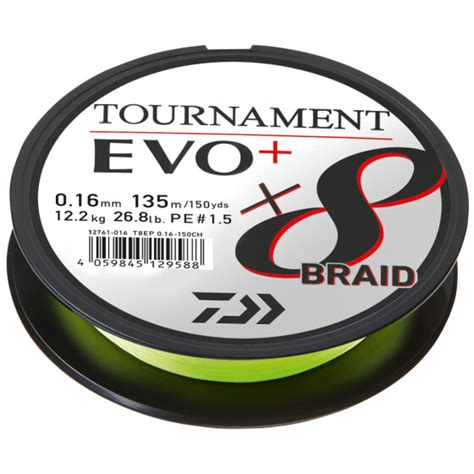 Daiwa Tournament X Braid Evo Chartreuse M Geflochtene Schnur