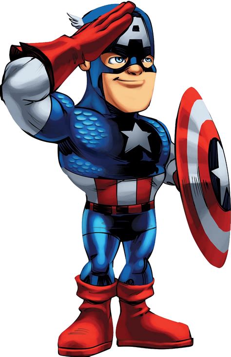 An Image Of Captain America Cartoon Character