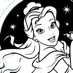 disney princess disney princess belle coloring pages  kids