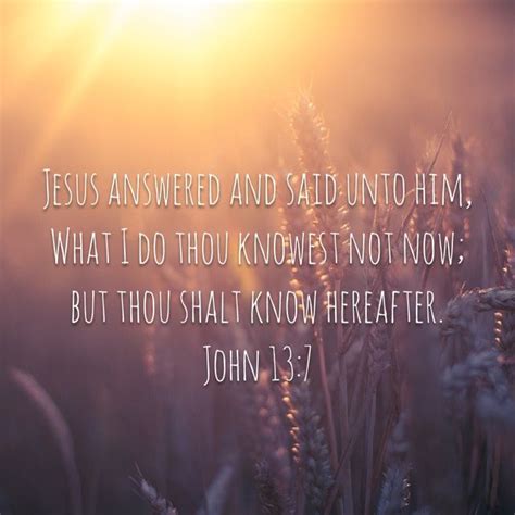Jesus Answered And Said Unto Him What I Do Thou Knowest Not Now But