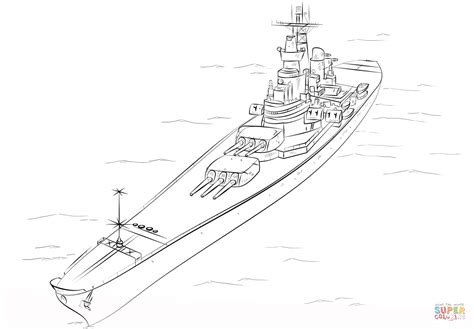 Navy Ship Coloring Pages Sketch Coloring Page