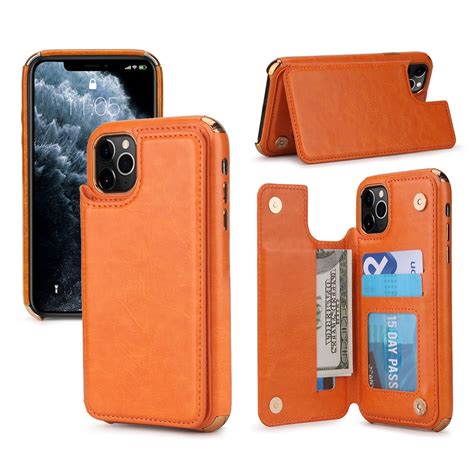 There are also precise cutouts for speakers, camera, and other functional ports. For iPhone 11 Pro Max POLA TPU + PC Plating Full Coverage Protective Case with Holder & Card ...