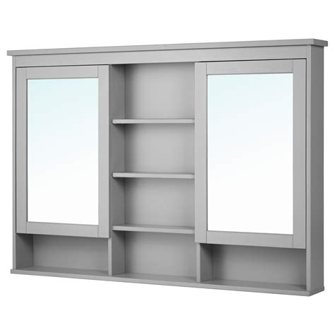 Hemnes Mirror Cabinet With 2 Doors White 55 18x38 58 Ikea