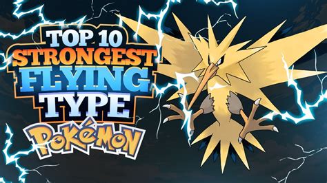 Top 10 Strongest Flying Type Pokemon Youtube