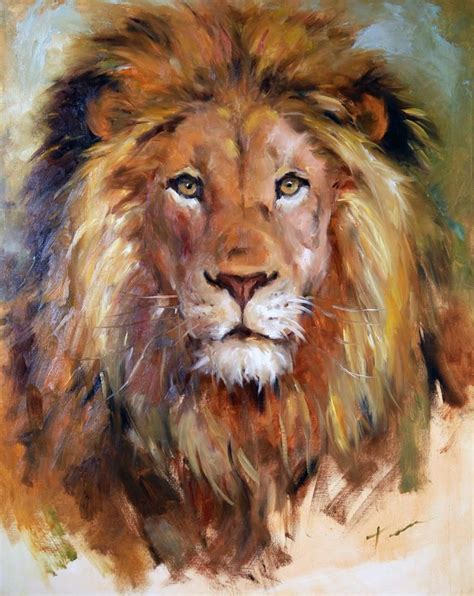 Lion Original Fine Art By Teresa Yoo Painting Kits Painting