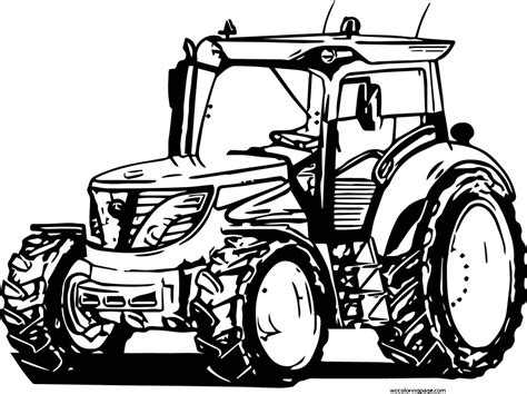 John Johnny Deere Tractor Coloring Page WeColoringPage 37