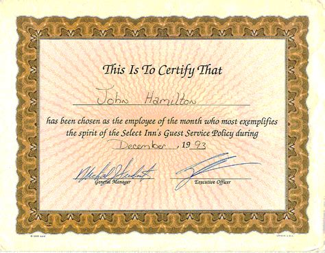It was released by incognito entertainment on july 27, 2010 and marketed by urbnet records and was produced, mixed and mastered by djunknown. Employee Of The Month Certificate | 2mapa.org