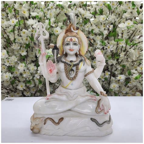 Buy AtoZ India Cart Lord Shiva Statue Large Shiva Idol Marble Shiv