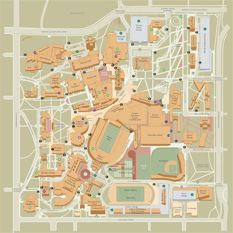 Campus Map University Of Cincinnati Us States Map