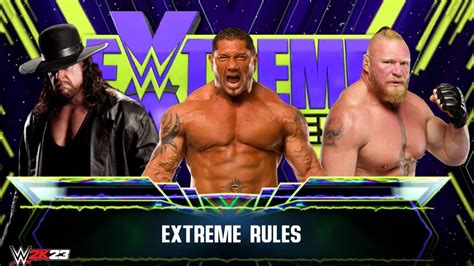 Full Match Batista Vs Brock Lesnar Vs Undertaker Extreme Rules