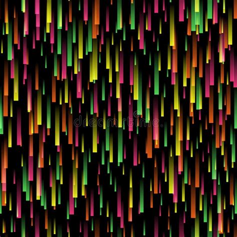 Neon Stripes Seamless Pattern Stock Vector Illustration Of Energy