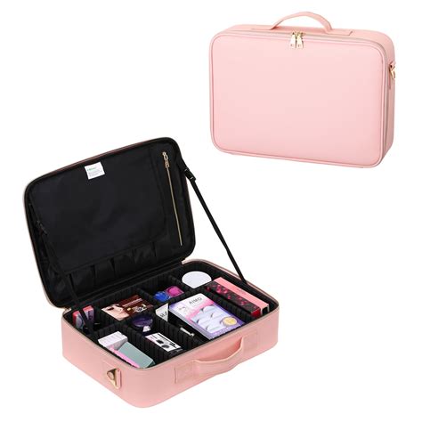 Mllieroo Portable Travel Makeup Train Case 158 Mini Makeup Bag