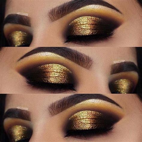 Dramatic Gold Eye Makeup Look For The Holidays More On Beauty And