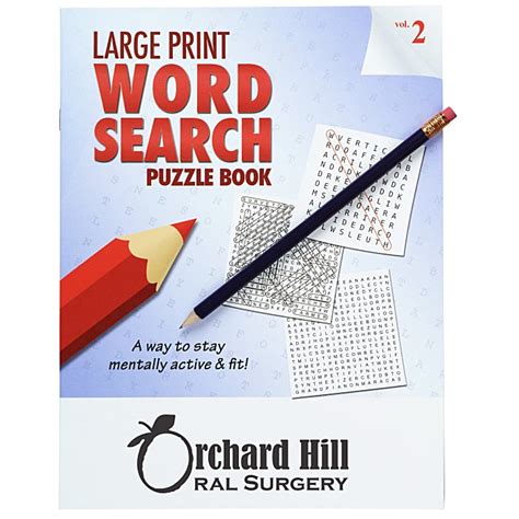 Large Print Word Search Puzzle Book And Pencil Volume 2