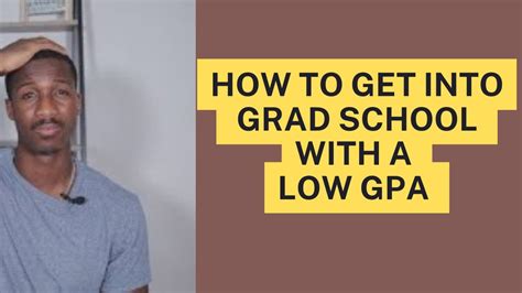 How To Get Into Grad School With A Low Gpa Youtube