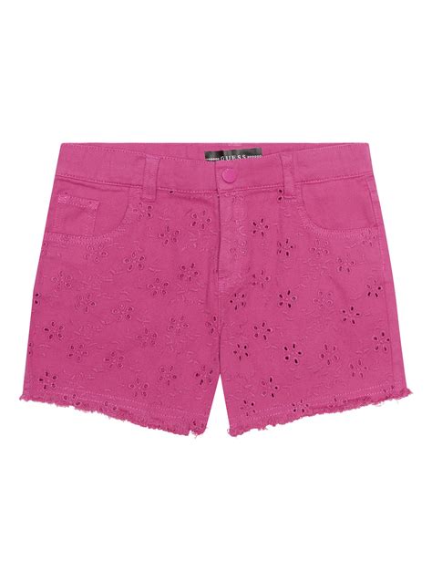 Purple Dragonfruit Denim Shorts 2 7 Guess