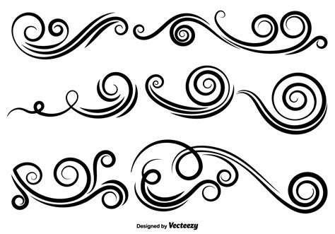 Simple Swirls Vector