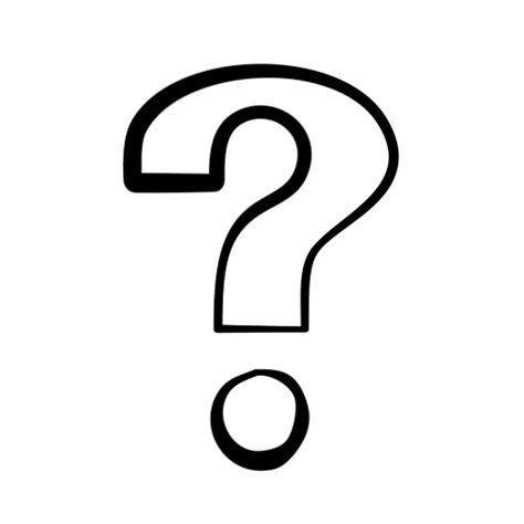 Question Mark Clip Art Black And White Free