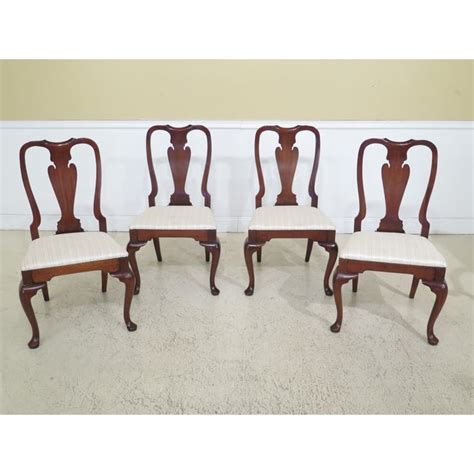 Vintage pair of hickory chair co. 1990s Vintage Hickory Chair Co Style Mahogany Dining Room Chairs- Set of 6 | Chairish