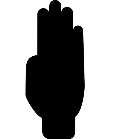 Hand Silhouette Vector Svg Icon Svg Repo