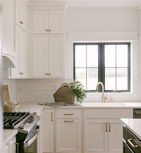 Black Casement Windows Above Kitchen Sink Complement Dark Colored