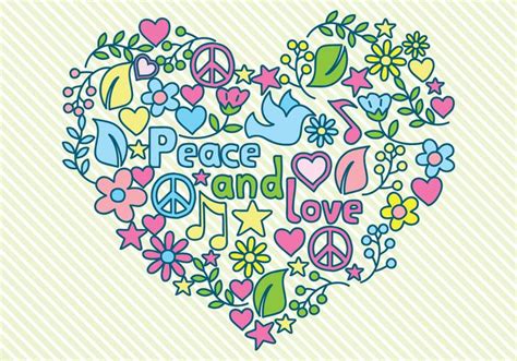 Peace And Love Illustration 259539 Vector Art At Vecteezy