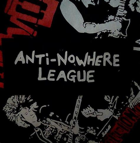 Anti Nowhere League Logo Punk Patch Backpatch Punk Patch Logo League