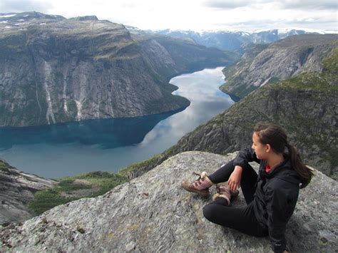 Hiking trolltunga and sitting on the edge. Life as an International Student in Norway: Hiking Trip to ...