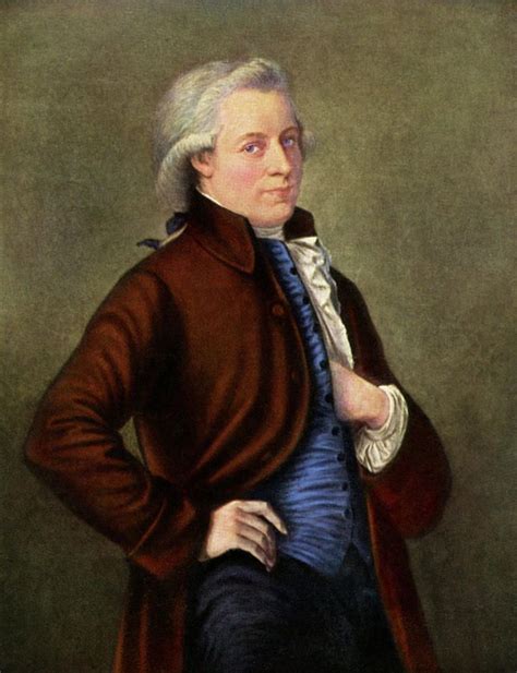 Portrait Of Wolfgang Amadeus Mozart By English School Amadeus