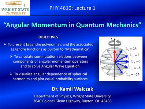 PDF Angular Momentum In Quantum Mechanics