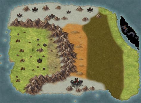 World Map In The Shattered World World Anvil
