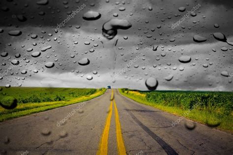 Rain On Road Stock Image Aff Road Rain Image Stock Ad