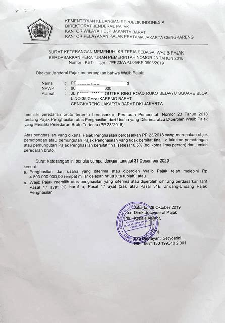 Contoh Surat Keterangan Bebas Pajak Permohonan Skb Pph Impor