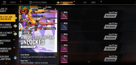 All these can be unlocked by spending diamonds in the store and sometimes free fire offers them for free. Garena Free Fire Wonderland Event Details And Guide On ...