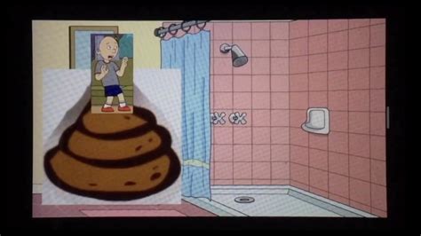 Classic Caillou Poops Hugely In The Bathroomgroundedgoes Into The