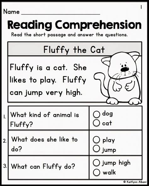 Worksheets On Comprehension
